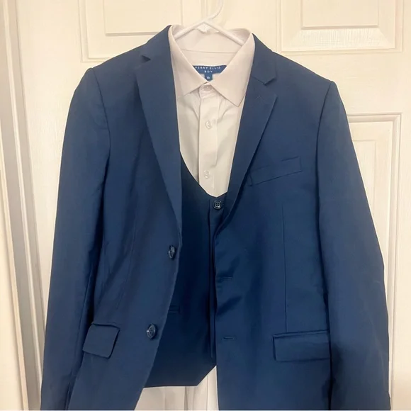 Perry Ellis Navy Blue Suit Set - Picture 9 of 16